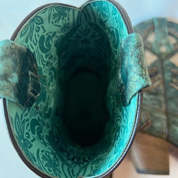 Turquoise Corral Western Cowboy Boots - Picture 6 of 6